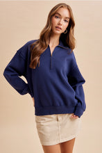 Load image into Gallery viewer, Fireside Half Zip (Navy)