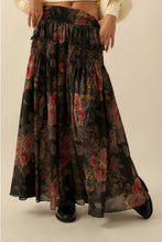 Load image into Gallery viewer, Botanical Print Maxi Skirt
