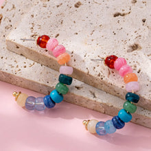 Load image into Gallery viewer, Colorful Beaded Hoops