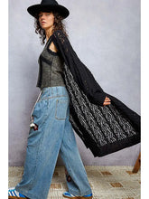Load image into Gallery viewer, Willow Weave Duster (BLACK)