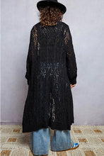 Load image into Gallery viewer, Willow Weave Duster (BLACK)
