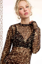 Load image into Gallery viewer, Mimi Leopard Mesh Top
