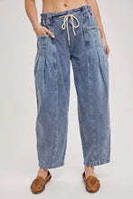 Load image into Gallery viewer, Denim Barrel Pull On Jeans