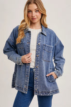 Load image into Gallery viewer, Denim Shirt Jacket