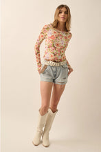 Load image into Gallery viewer, Spring Bloom Mesh Top