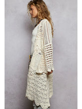 Load image into Gallery viewer, Golden Hour Crochet Chenille Cardigan
