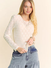 Load image into Gallery viewer, Ribbon Sheer Top