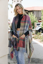 Load image into Gallery viewer, Annie Mae Plaid Ruana
