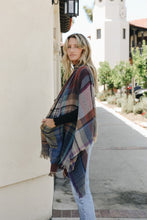 Load image into Gallery viewer, Annie Mae Plaid Ruana