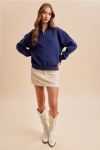 Load image into Gallery viewer, Fireside Half Zip (Navy)
