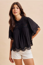 Load image into Gallery viewer, Midnight Lace Top
