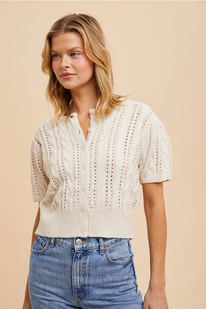 Mimi Cable Knit Cardigan