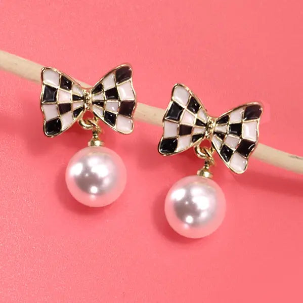 Checkered Earrings