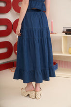Load image into Gallery viewer, Luna Elastic Waist Denim Skirt
