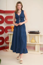 Load image into Gallery viewer, Luna Elastic Waist Denim Skirt
