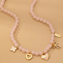 Load image into Gallery viewer, Blush Babe Charm Necklace
