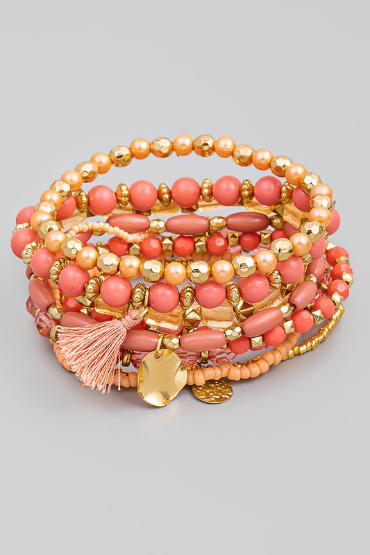 Rosy Stack Bracelets